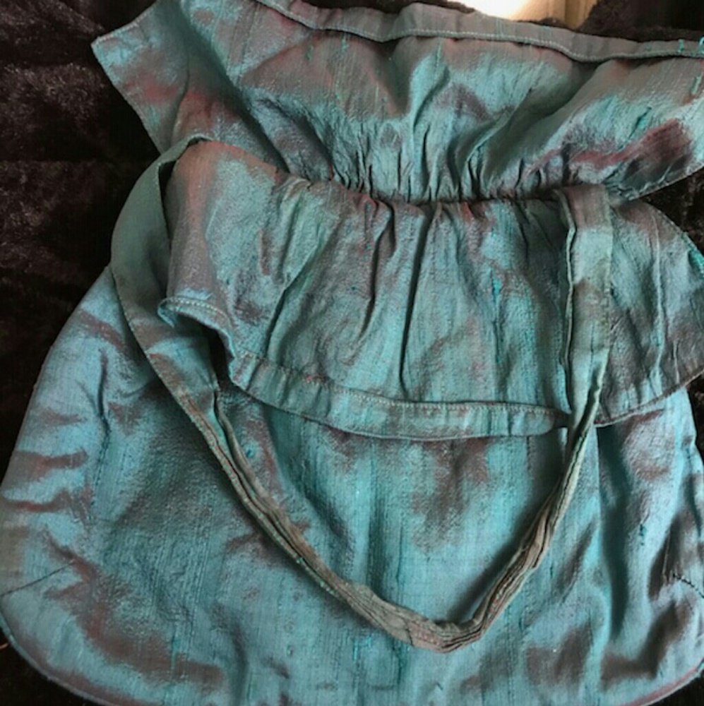 Mini Aqua Chrome Tinted Pouch